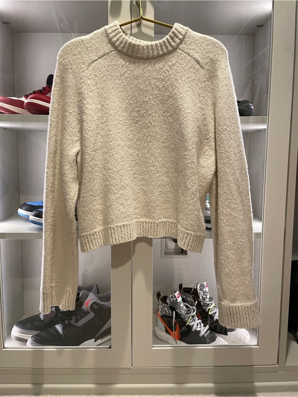 Lululemon Brushed Cotton and Wool Crewneck Sweater size S